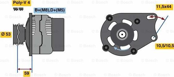 BOSCH 0 986 080 540 - Alternator www.molydon.hr