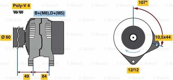 BOSCH 0 986 080 550 - Alternator www.molydon.hr