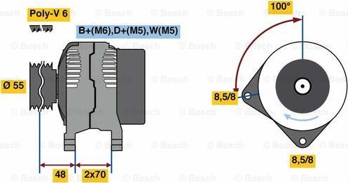 BOSCH 0 986 080 510 - Alternator www.molydon.hr