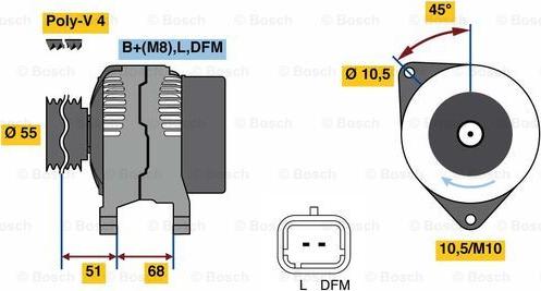 BOSCH 0 986 080 680 - Alternator www.molydon.hr