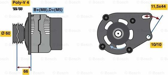 BOSCH 0 986 080 670 - Alternator www.molydon.hr