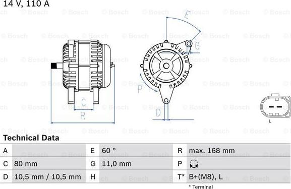 BOSCH 0 986 080 060 - Alternator www.molydon.hr