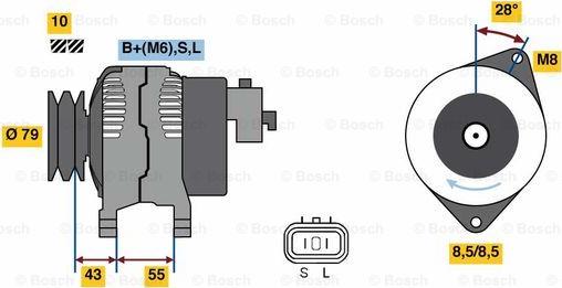 BOSCH 0 986 080 130 - Alternator www.molydon.hr