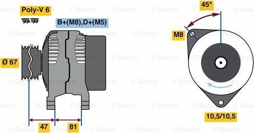 BOSCH 0 986 080 120 - Alternator www.molydon.hr