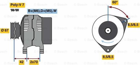 BOSCH 0 986 080 830 - Alternator www.molydon.hr