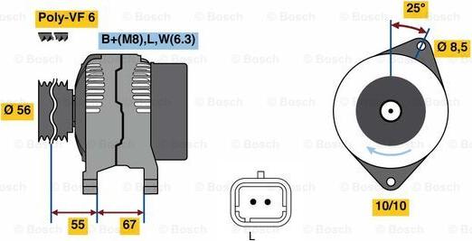 BOSCH 0 986 080 870 - Alternator www.molydon.hr