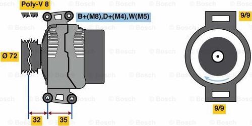 BOSCH 0 986 080 310 - Alternator www.molydon.hr