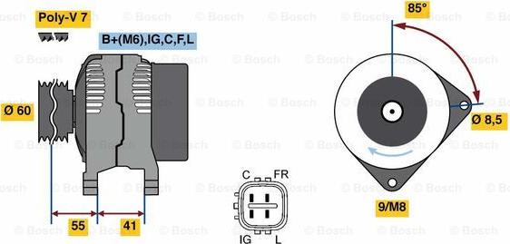 BOSCH 0 986 080 730 - Alternator www.molydon.hr