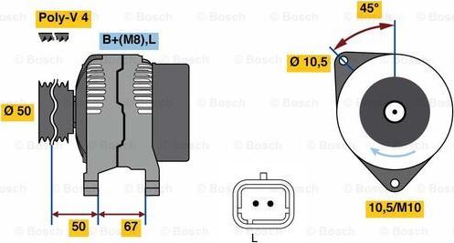 BOSCH 0 986 080 720 - Alternator www.molydon.hr