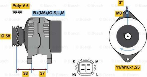 BOSCH 0 986 080 770 - Alternator www.molydon.hr