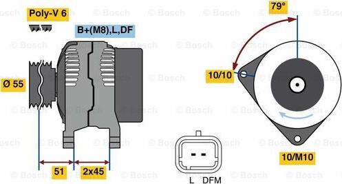 BOSCH 0 986 081 350 - Alternator www.molydon.hr