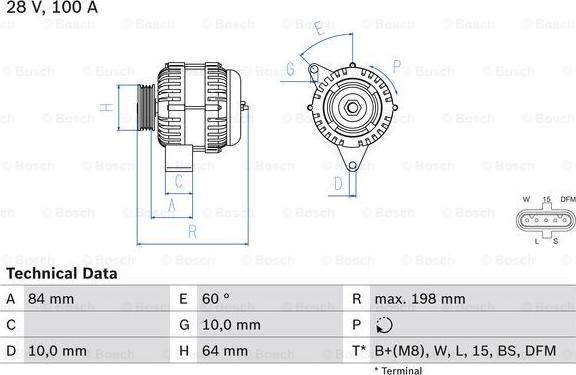 BOSCH 0 986 083 950 - Alternator www.molydon.hr