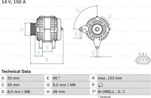 BOSCH 0 986 083 540 - Alternator www.molydon.hr