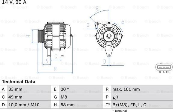 BOSCH 0 986 083 650 - Alternator www.molydon.hr