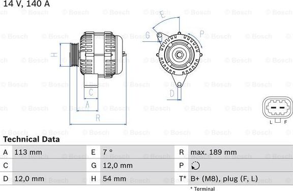 BOSCH 0 986 083 820 - Alternator www.molydon.hr