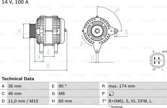 BOSCH 0 986 082 060 - Alternator www.molydon.hr