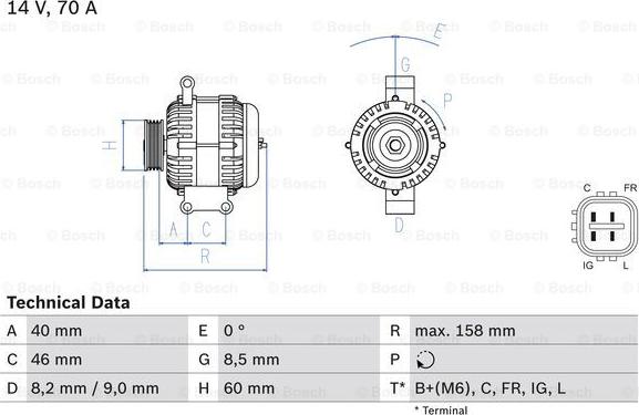 BOSCH 0 986 082 800 - Alternator www.molydon.hr