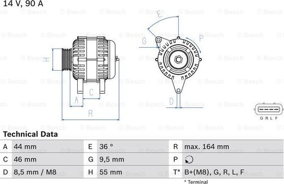 BOSCH 0 986 082 750 - Alternator www.molydon.hr