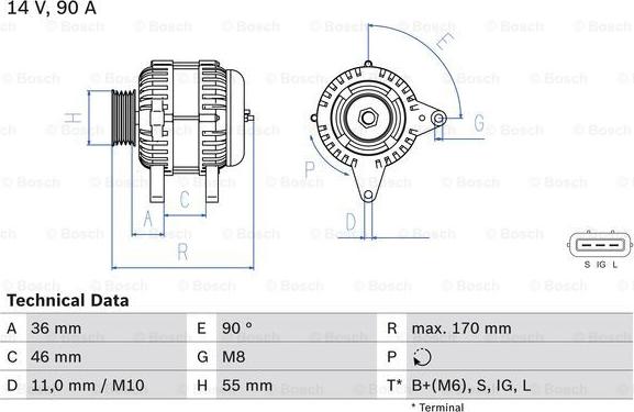 BOSCH 0 986 082 770 - Alternator www.molydon.hr