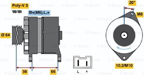 BOSCH 0 986 039 951 - Alternator www.molydon.hr