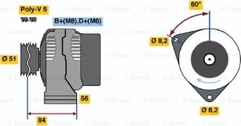 BOSCH 0 986 039 431 - Alternator www.molydon.hr