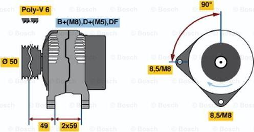 BOSCH 0 986 039 520 - Alternator www.molydon.hr