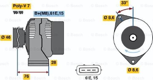 BOSCH 0 986 039 650 - Alternator www.molydon.hr