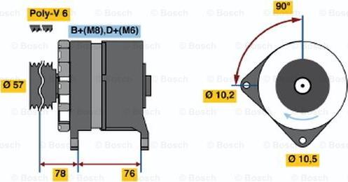 BOSCH 0 986 039 630 - Alternator www.molydon.hr