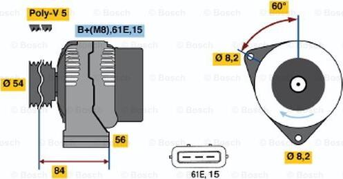 BOSCH 0 986 039 831 - Alternator www.molydon.hr