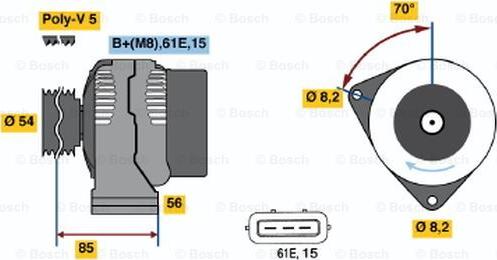 BOSCH 0 986 039 730 - Alternator www.molydon.hr