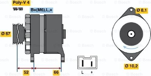 BOSCH 0 986 034 000 - Alternator www.molydon.hr