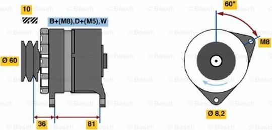 BOSCH 0 986 034 010 - Alternator www.molydon.hr