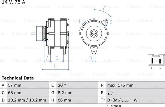 BOSCH 0 986 034 861 - Alternator www.molydon.hr