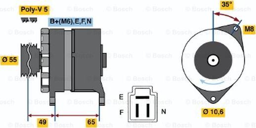 BOSCH 0 986 034 321 - Alternator www.molydon.hr