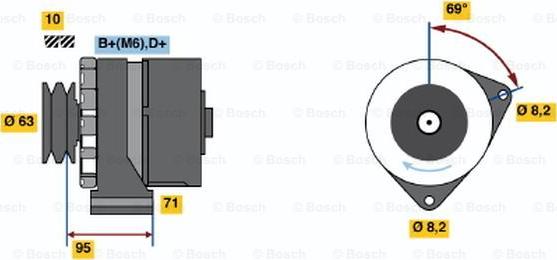 BOSCH 0 986 034 700 - Alternator www.molydon.hr