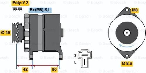 BOSCH 0 986 035 411 - Alternator www.molydon.hr