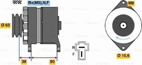 BOSCH 0 986 035 421 - Alternator www.molydon.hr