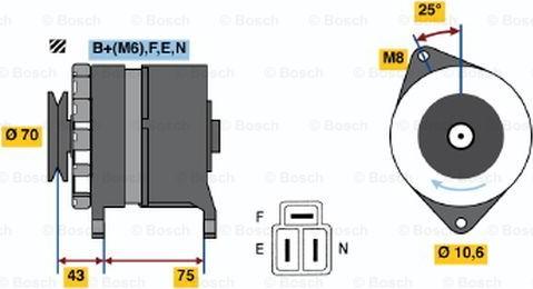 BOSCH 0 986 035 041 - Alternator www.molydon.hr