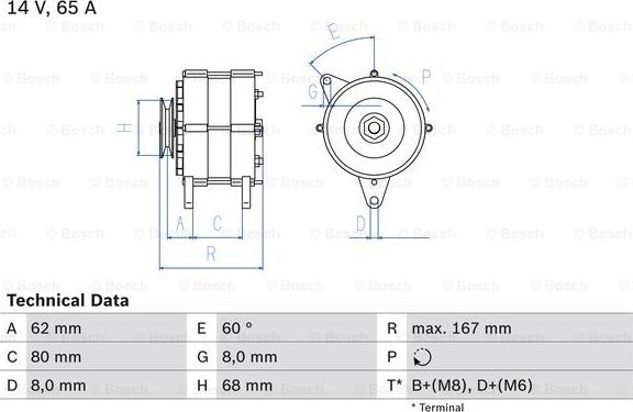 BOSCH 0 986 035 800 - Alternator www.molydon.hr