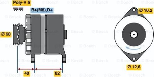 BOSCH 0 986 035 700 - Alternator www.molydon.hr