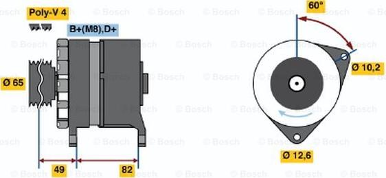 BOSCH 0 986 035 720 - Alternator www.molydon.hr