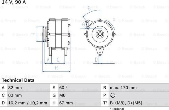 BOSCH 0 986 036 660 - Alternator www.molydon.hr