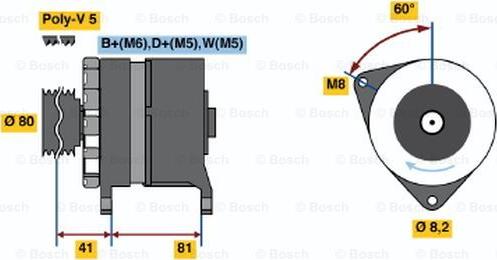 BOSCH 0 986 036 100 - Alternator www.molydon.hr