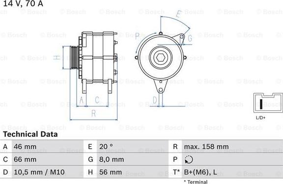 BOSCH 0 986 036 851 - Alternator www.molydon.hr