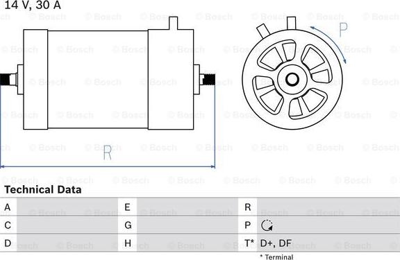 BOSCH 0 986 030 050 - Alternator www.molydon.hr