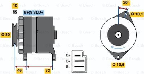 BOSCH 0 986 030 120 - Alternator www.molydon.hr