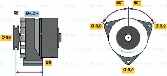 BOSCH 0 986 031 540 - Alternator www.molydon.hr