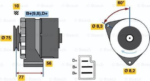 BOSCH 0 986 031 040 - Alternator www.molydon.hr