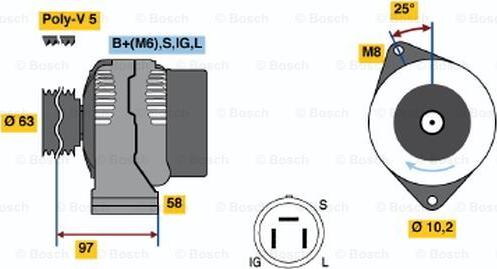 BOSCH 0 986 038 421 - Alternator www.molydon.hr