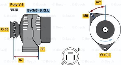 BOSCH 0 986 038 591 - Alternator www.molydon.hr